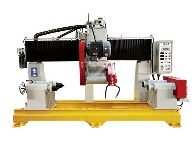 Stone lathe machine for cutting column pillar