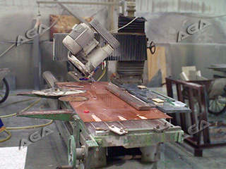 Marble slab cutter
