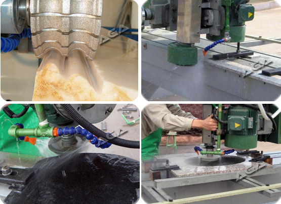 Edge polish machine for granite marble stone