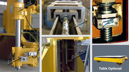 Two way block cutter for marble