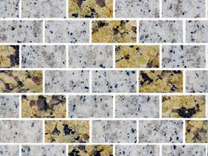 Granite bricks by press machine