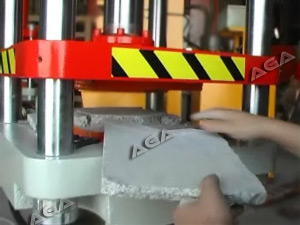 Granite press machine