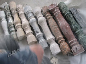 stone banister railings machine