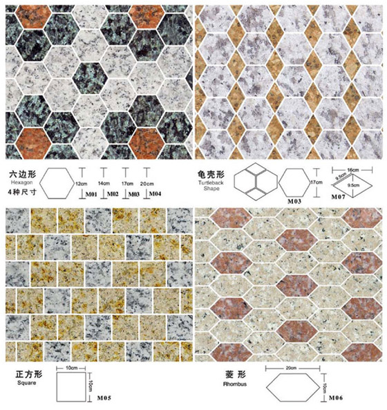 Granite stamping molds