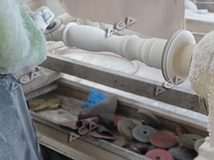 Turning machine polih marble railings baluster