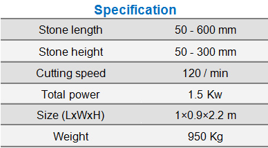 Stone breaking machine for split surface