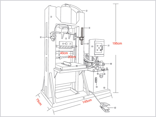 Split machine for veneer stone stacking stone
