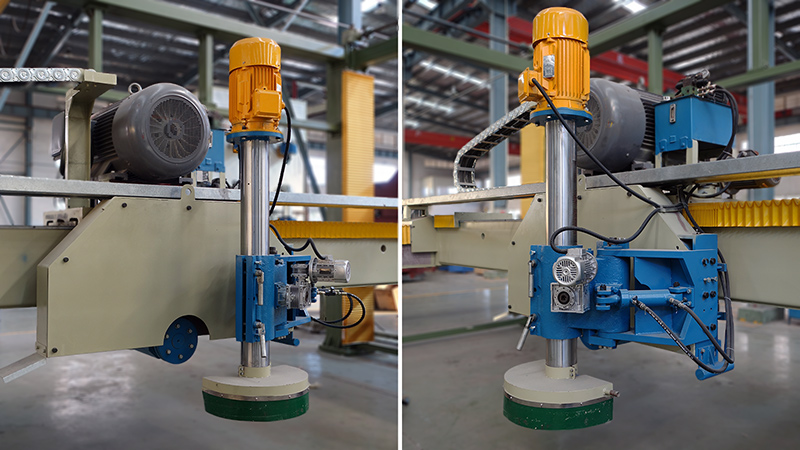 Marble saw machine with horizontal cutter two way cutter